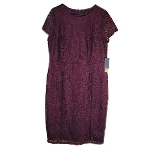 Marée Pour Toi Cocktail Dress - SIZE 16 cranberry red